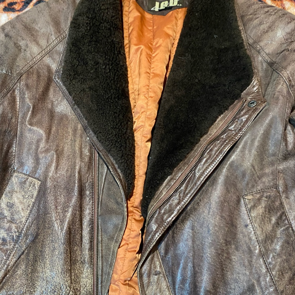 Iou Leather Coat . Great Heaviness